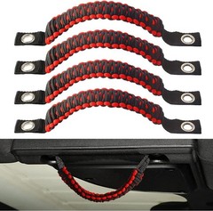 4 X Paracord Grab Handles Compatible with Wrangler JK JKU JL JLU JT Accessories