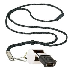 Superforce CMG Whistle Breakaway Lanyard Silver Sports Referee Coaches Safety