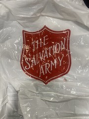 2 PACKS OF MAD DASHER ADULT HOODED PLASTIC RAIN PONCHO SALVATION ARMY LOGO