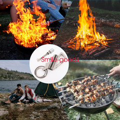 3 in 1 Outdoor Portable Permanent Match Lighter Striker Fire Starter Survival