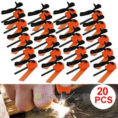 20PCS Camping mini Flint Stone Rod Fire Starter Lighter Magnesium Survival Tool