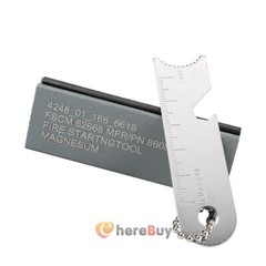 US Emergency Military Magnesium Rod Flint Fire Starter Striker Army Firestarter