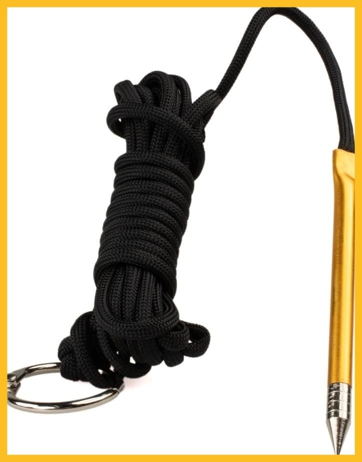 10 Foot 550lb Paracord Fishing Stringer Fish Holder for Boat Kayak Canoe Belt