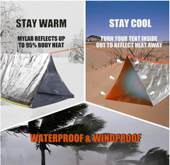 Life Tent Emergency Survival Shelter – 2 Person Emergency Tent – Use as Survival