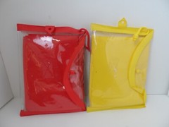 Essex Mfg. Vtg. Yellow/Blue Lightweight Rain Poncho 52″×80″ – NEW – Lot of 2