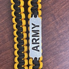 550 Paracord Neck Lanyard Keychain US Army Concho 22” Whistle Buckle Release