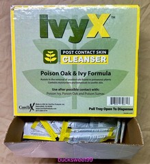 IvyX Post Contact Poison Ivy & Oak Skin Cleanser Wipes – 50 Count