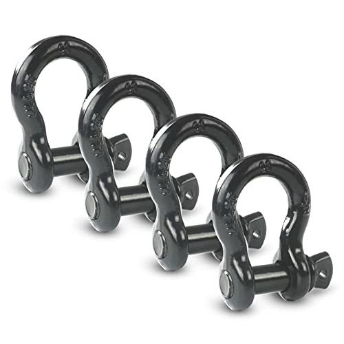 1/2″ D Ring Shackle,Bow Shackle with Screw Pin Clevis, 2 ton Working Load