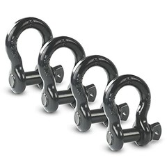 1/2″ D Ring Shackle,Bow Shackle with Screw Pin Clevis, 2 ton Working Load