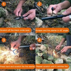 Pack of 8 Ferro Rods 5/16″x3″ Survival Flint Stick Fire Starter Ferrocerium Tool