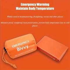 Emergency Gear Sleeping Bag Survival Bivy Space Blanket Outdoor Hiking Camping