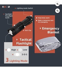 Fathers Day Gift Special 12 in 1 Emergency/Survival Kit Many Features for family
