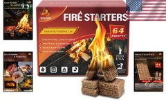 Nvkrvks Fire Starter, Easy-Burning Fire Starter Squares for Wood Stoves