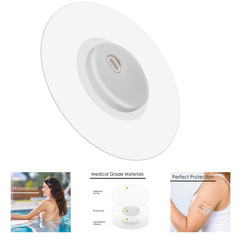 Libre 3 Sensor Covers 45 Pack Waterproof Adhesive Patches Clear Tape Latex-Free