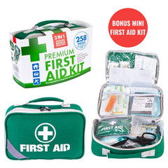 Large First Aid Kit 258pcs Emergency Medical Supplies ARTG 400472 Car Home SOS