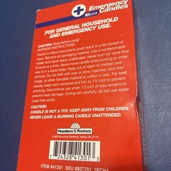 Peachtree Products 10 Pack Emergency Candles NOS Unopened Household 2002
