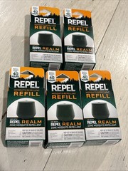 5 Pack Bundle Lot Realm Zone Mosquito Repellent Refills Refill 40hr