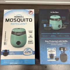 Thermacell Mosquito Repellent E-55 Series Rechargeable w/ 12H Refill Lot Of 2