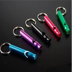 4PCS Aluminum Emergency Whistle Keychain Loud Survival Camping Safety