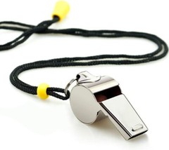 Hipat Whistle 2 Pack Stainless Steel Sports Whistles with Lanyard Loud Crisp …