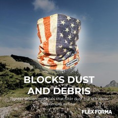 Flex Forma Cooling and Dust Blocking UPF Neck 25cm x 50cm (+/-1cm), Multi