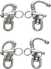 316 Stainless Steel Swivel Eye Snap Shackle Quick Release,Bail Rigging Clip