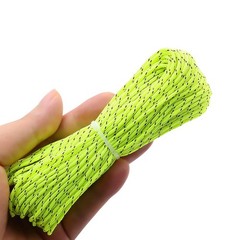 ThreeBulls 1.8mm Fluorescent Reflective Guyline Tent Rope Camping 20m, Green