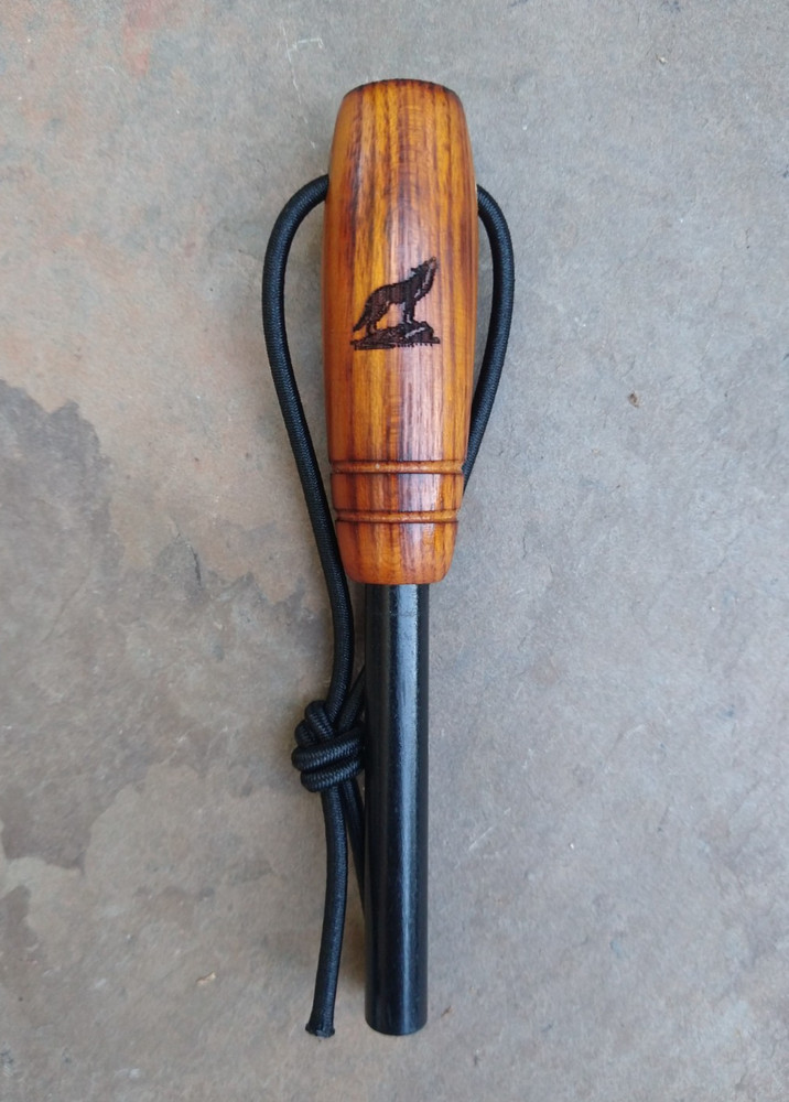 3/8 Ferro Rod Firesteel Fire Striker Osage Orange Handle Bushcraft