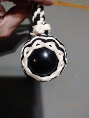 Glow in the dark Theme Monkeyfist paracord 550 Get back whip. Use responsibly