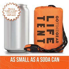 Go Time Gear Mylar Survival Gear Emergency Tent – Heat Reflective Ultralight