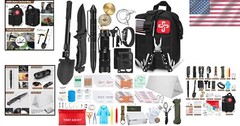 Lightweight 238-Pc Emergency Kit with First Aid & Tactical Gear for Outdoors