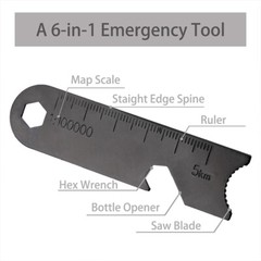 Ferro Rod Fire Starter for Survival Flint Striker W/ Wood Handle Camping Lighter
