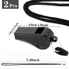 Whistle, Whistle for Coaches, Plastic Whistles for Adults, Coach Whistles with L