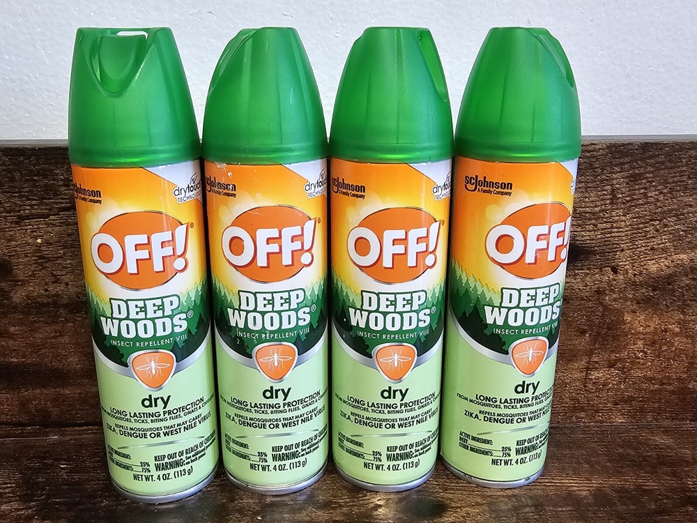 Off! Deep Woods Insect Repellent VIII (Dry) – 4 Oz. Lot Of 4