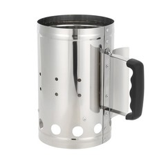 Quick Charcoal Chimney Starter Grill BBQ Rapid Fire Stainless Steel Outdoor Camp