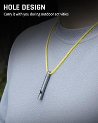 Titanium Emergency Whistle,Dog Whistle | Whistle with Gray-4PCS
