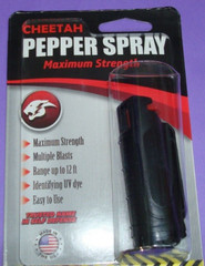 Black Pepper Spray Cheetah Purple Maximum Strength Safety Lock Self-Defense