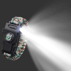 Emergency Paracord 550 4Mm Led Lights Camping Rope Parachute Cord Bracelet Survi