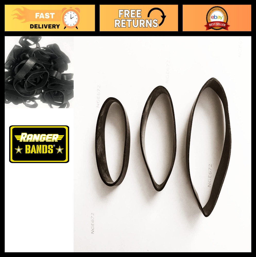 67 Count EPDM Rubber Ranger Bands – Essential Sizes for DIY & Crafts