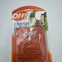 OFF Clip-On Mosquito Repellent Refill Pack of 2 Refills NEW SEALED