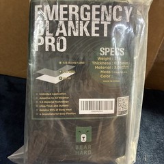 Bear hard emergency blanket Pro With Four Grommets And Spikes