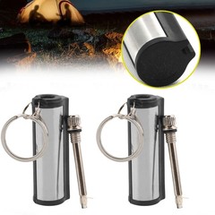4Pcs Permanent Match Keychain Emergency Lighter Waterproof Survival Camp Tool