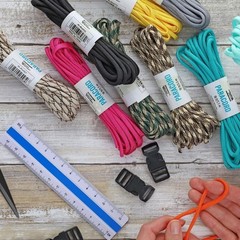 White Nylon Paracord – 18ft for Crafting & Decor