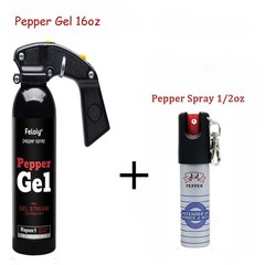 Feloiy Pepper Gel 16 oz Max Target Acquisition W/ 1 Pack Free Peper Spray 1/2oz