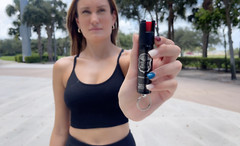 5 Police Magnum pepper spray .75oz keyring personal safety defense protection