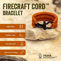 Firecraft Cord Survival Bracelet – Paracord Bracelet L (7-8″ wrist) Army Green
