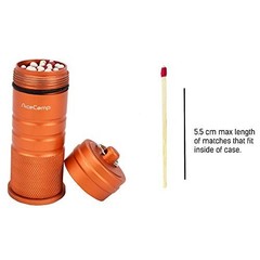 Waterproof Matchbox Canister, Airtight Match Container, Watertight Box Keeps Mat