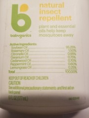 Babyganics Natural Insect Repellent Deet Free Plant and Essential Oils 6 fl Oz*