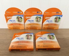 Off! Clip On Mosquito Fan Circulated Repellent 1 Unit 5 Boxes Refills- 2 Ea 10T