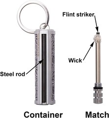 Durable Metal Permanent Match Kit – 2 Pack Fire Starter for Outdoor Adventures
